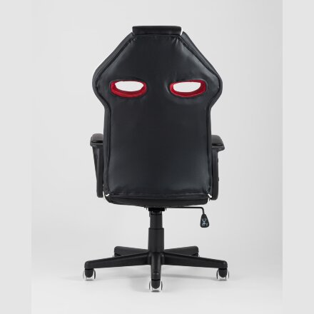 Кресло игровое TopChairs Racer Lighti черное с красным 
