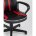 Кресло игровое TopChairs Racer Lighti черное с красным 