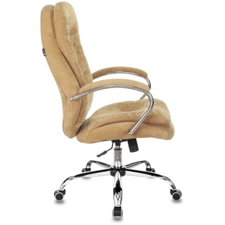 Компьютерное кресло Бюрократ руководителя Бюрократ T-9950SL Fabric горчичный Velvet 73 крестовина металл хром мягкая обивка и 