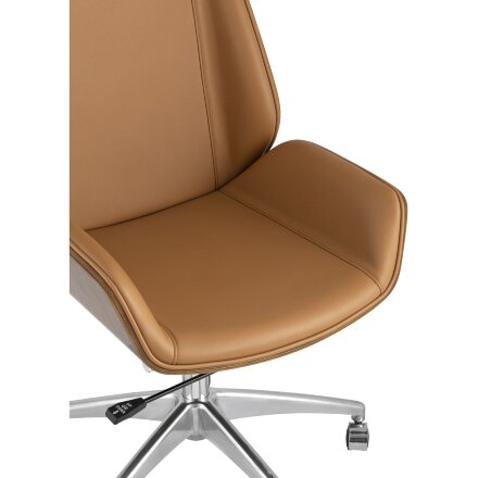 Кресло TopChairs TopChairs Crown коричневое УЦЕНКА 