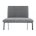 Стул на металлокаркасе Jenda fabric grey 