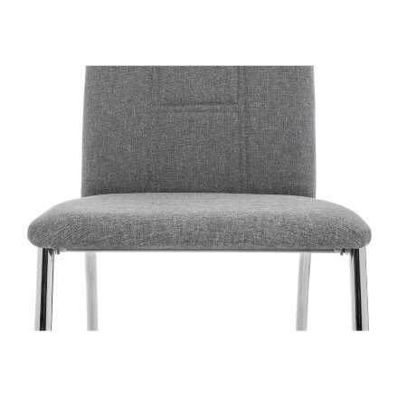Стул на металлокаркасе Jenda fabric grey 