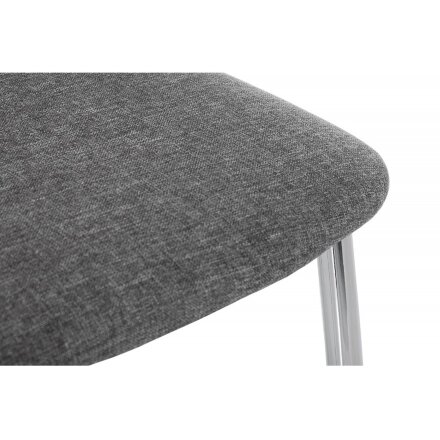 Стул на металлокаркасе Jenda fabric grey 