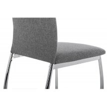 Стул на металлокаркасе Jenda fabric grey