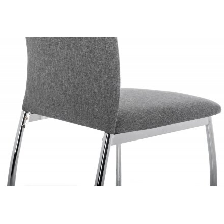 Стул на металлокаркасе Jenda fabric grey 