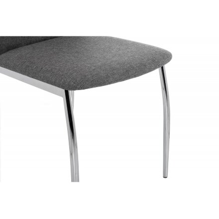 Стул на металлокаркасе Jenda fabric grey 
