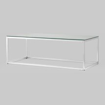 Журнальный стол 120*60 ТАУН серебро