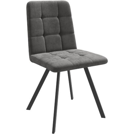 Стул DikLine 281PRO B28 ANTRACITE, ножки черные 