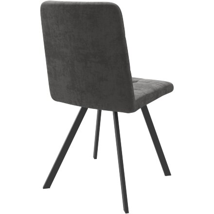 Стул DikLine 281PRO B28 ANTRACITE, ножки черные 