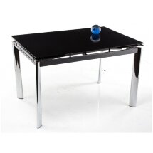 Стол стеклянный Cubo 120 черный