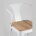 Стул TOLIX ARM WOOD с подлокотниками белый 