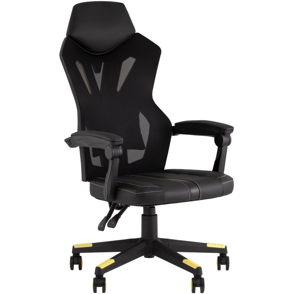 Кресло спортивное TopChairs Айронхайд желтый Кресло спортивное TopChairs Айронхайд желтый