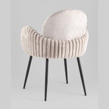 Стул обеденный Wave Stripes букле серый