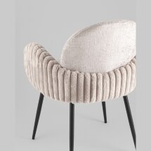 Стул обеденный Wave Stripes букле серый