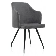 Стул на металлокаркасе Lans dark grey fabric