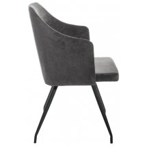 Стул на металлокаркасе Lans dark grey fabric