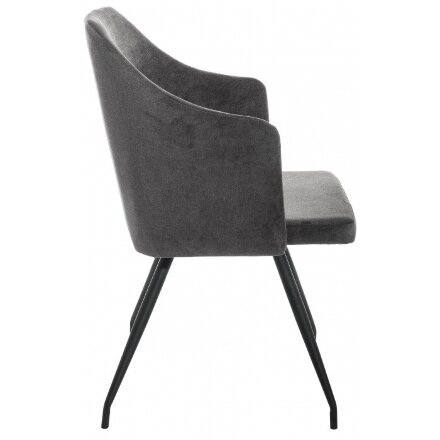 Стул на металлокаркасе Lans dark grey fabric 