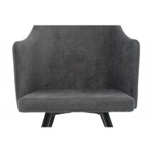 Стул на металлокаркасе Lans dark grey fabric