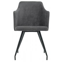 Стул на металлокаркасе Lans dark grey fabric