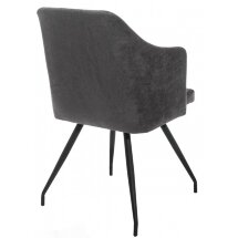 Стул на металлокаркасе Lans dark grey fabric