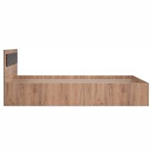 Кровать Taika 160х200 дуб золотой / камень темный