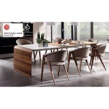 Стул SPIRIT1 / S1 SAGP38 / Nuss geolt UG / Leder LM stone