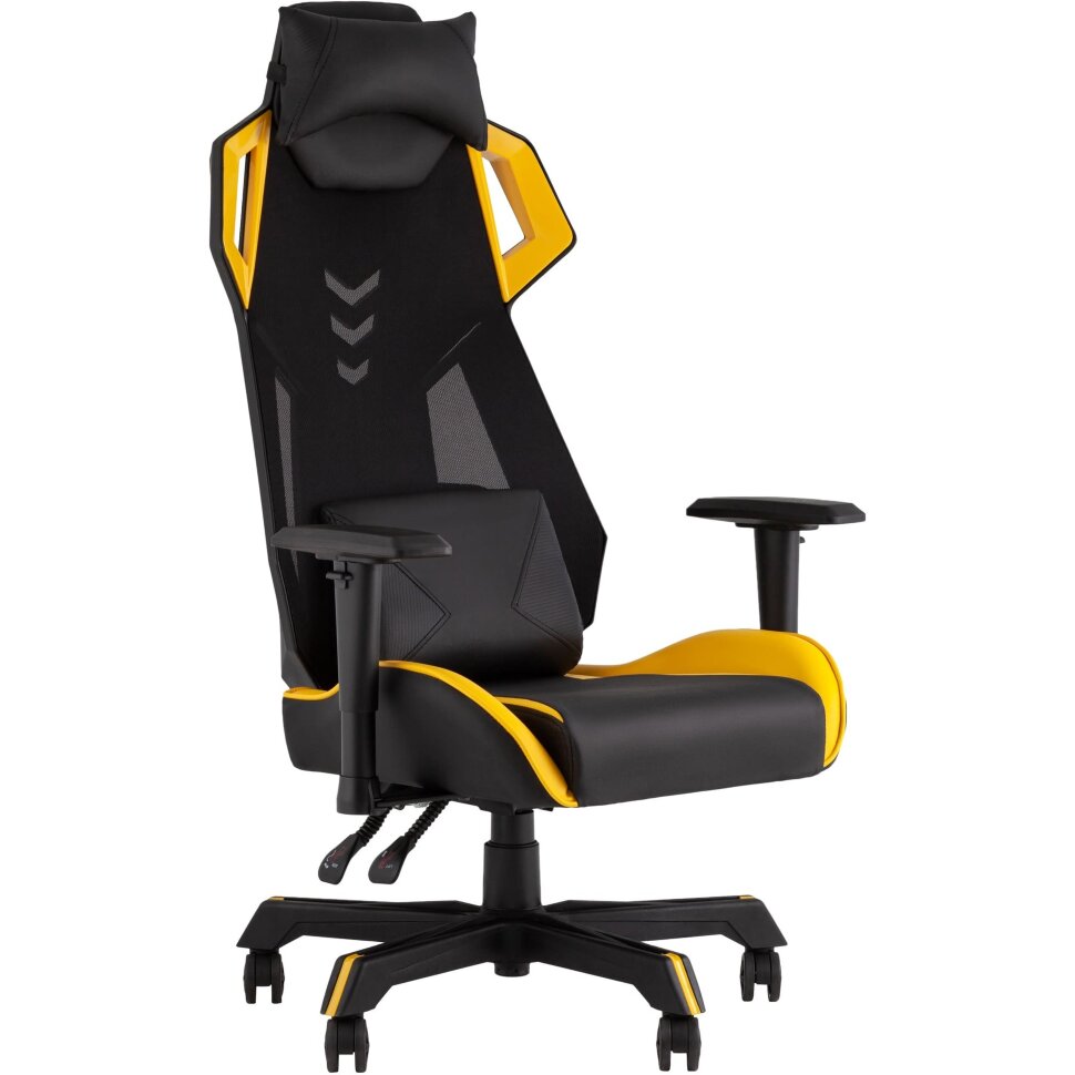 Кресло спортивное TopChairs Рэтчэт желтый Кресло спортивное TopChairs Рэтчэт желтый
