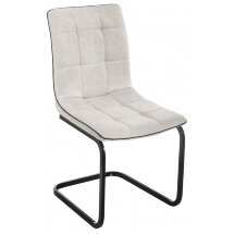 Стул на металлокаркасе Nana light grey / black