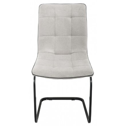Стул на металлокаркасе Nana light grey / black 