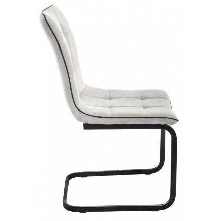 Стул на металлокаркасе Nana light grey / black 