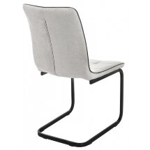 Стул на металлокаркасе Nana light grey / black