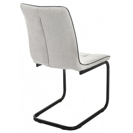 Стул на металлокаркасе Nana light grey / black 