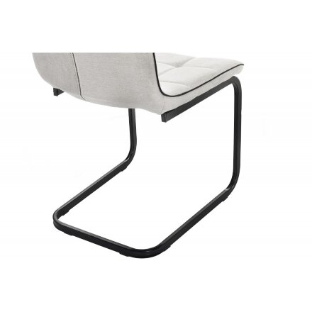 Стул на металлокаркасе Nana light grey / black 