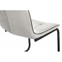 Стул на металлокаркасе Nana light grey / black