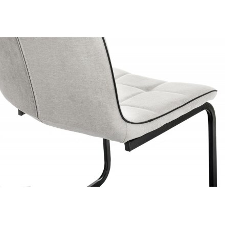 Стул на металлокаркасе Nana light grey / black 