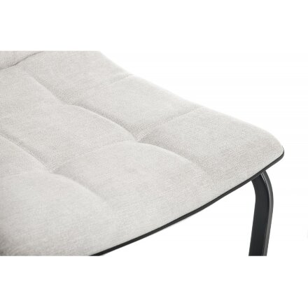 Стул на металлокаркасе Nana light grey / black 