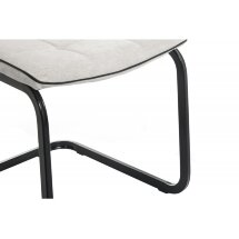 Стул на металлокаркасе Nana light grey / black