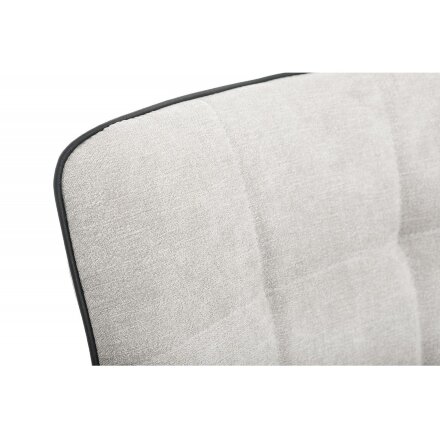 Стул на металлокаркасе Nana light grey / black 