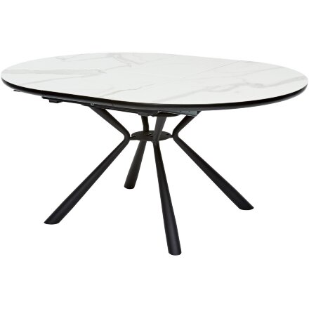Стол VOLAND BIANCO TL-45 испанская керамика/ BLACK &quot;белый мрамор&quot; М-City 
