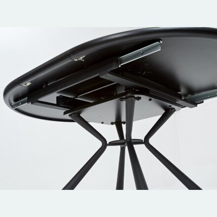 Стол VOLAND BIANCO TL-45 испанская керамика/ BLACK &quot;белый мрамор&quot; М-City 