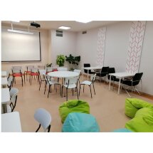 Стул на металлокаркасе SHT-S85М белый / черный