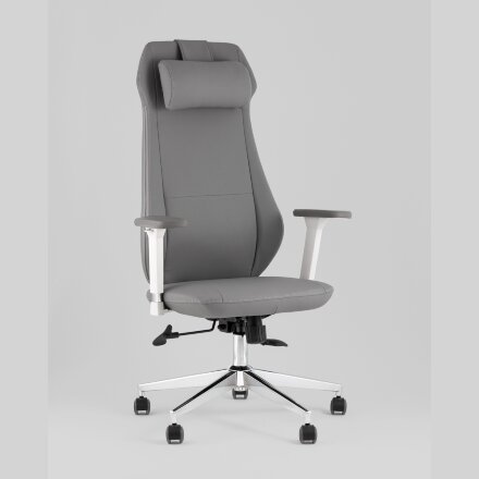 Кресло руководителя TopChairs Trophey серый 