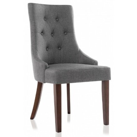 Стул деревянный Elegance dark walnut / fabric grey 
