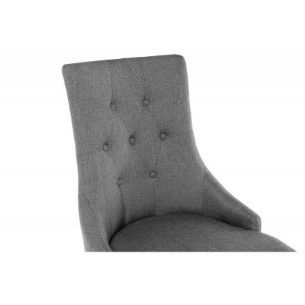 Стул деревянный Elegance dark walnut / fabric grey 