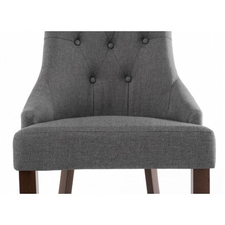 Стул деревянный Elegance dark walnut / fabric grey 