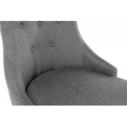Стул деревянный Elegance dark walnut / fabric grey 