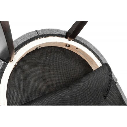 Стул деревянный Elegance dark walnut / fabric grey 