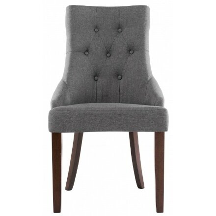 Стул деревянный Elegance dark walnut / fabric grey 