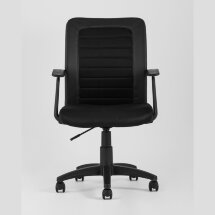 Компьютерное кресло Stool Group TopChairs Blocks офисное черное обивка с удобной сеткой, механизм регулировки по высоте