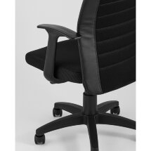 Компьютерное кресло Stool Group TopChairs Blocks офисное черное обивка с удобной сеткой, механизм регулировки по высоте